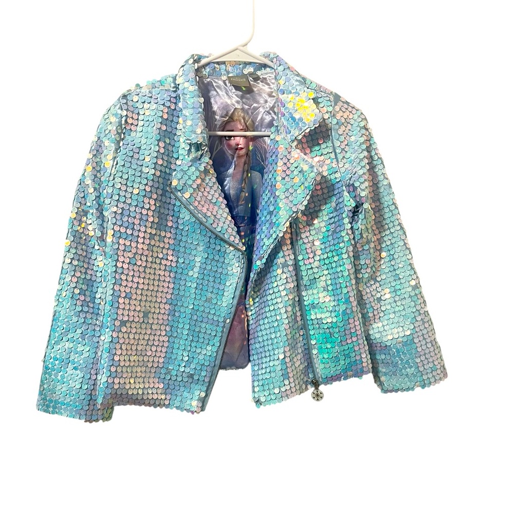 💙Disney Frozen Sequin Blue Jacket